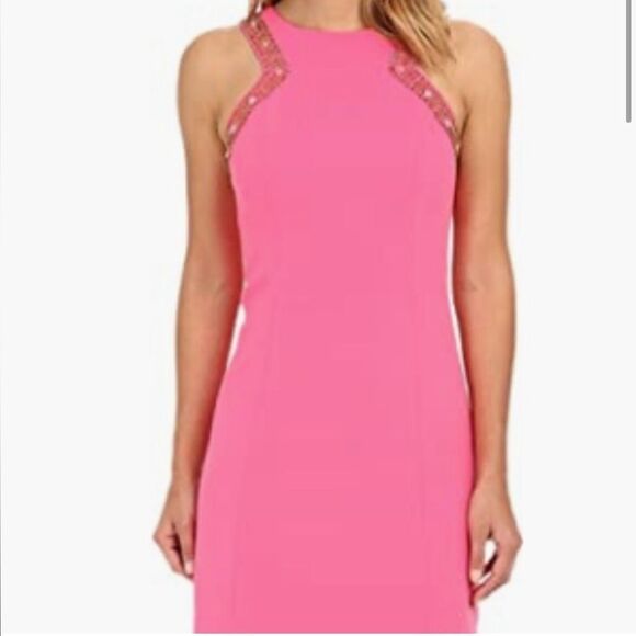 Lilly Pulitzer Largo Beaded Shift Dress Tropical Pink